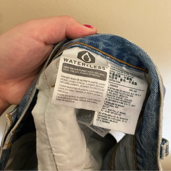 Levi’s 501 High Rise Cutoff Shorts 31 - Picture 3 of 5